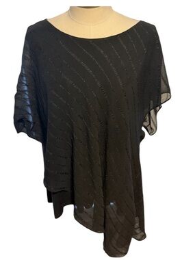 Avenue Black Sheer Top size 26/28